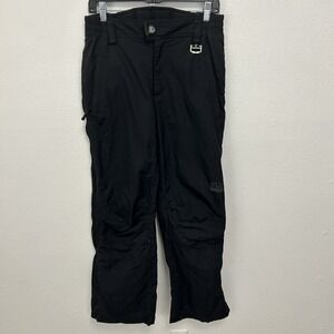 Marker Ski Snow Pants Men's Size S Black Insulated Lined Zippers Snowboard